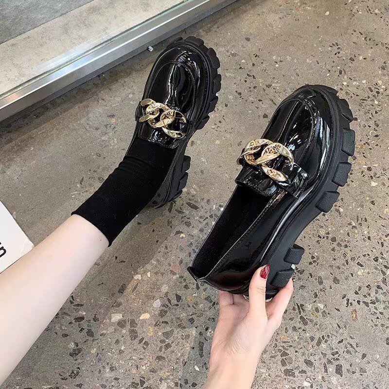 Giày đế độn hót hít quai xích kiểu mới cá tính sang trọng, thể thao độn đế ,Giày jery store