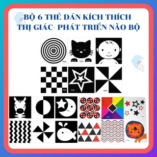 Thẻ gấp thẻ dán tường kích thích thị giác cho trẻ sơ sinh phát triển toàn diện