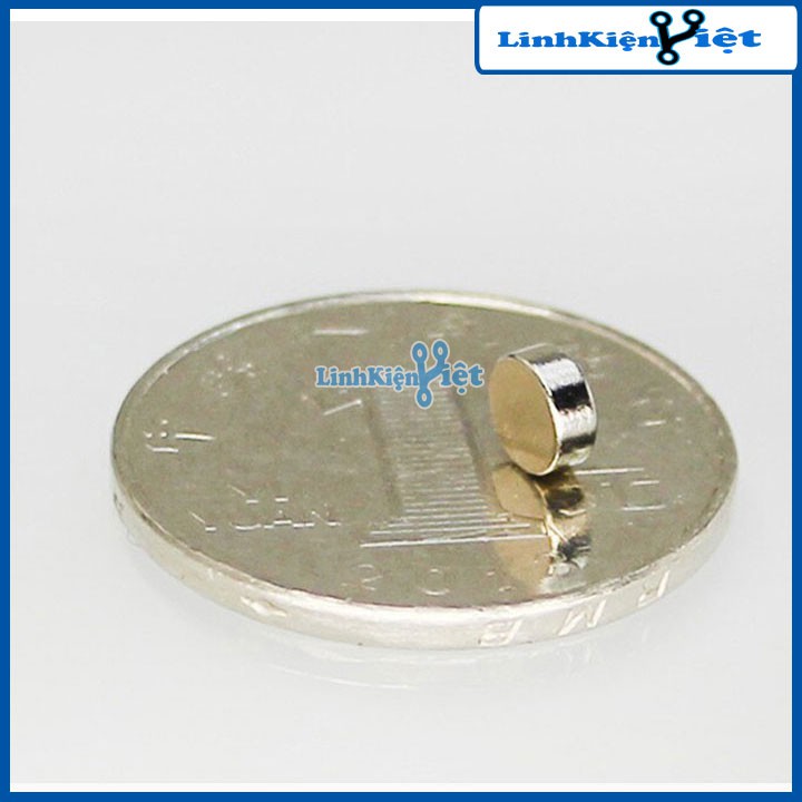 Bộ 50 Viên Nam Châm Đất Hiếm Tròn 5x2mm (từ tính hút cực mạnh)