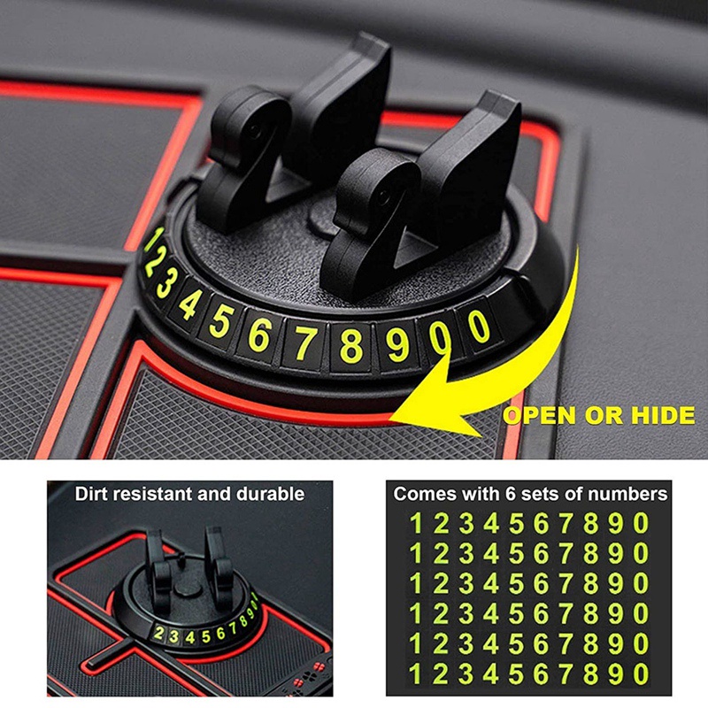 Giá Đỡ Điện Thoại 4 Trong 1 Xoay 360 Độ Chống Trượt Tiện Dụng Cho Xe Hơi