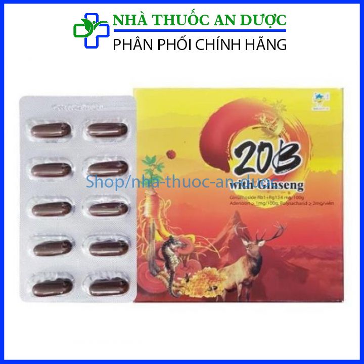 Viên uống bồi bổ cơ thể Vitamin 20B Ginseng giúp ăn ngon ngủ tốt, phục hồi cơ thể, bổ sung vitamin cho cơ thể