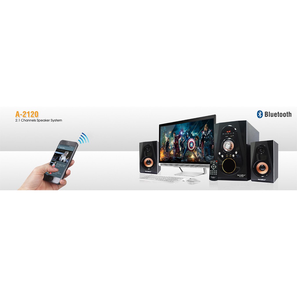 Loa KARAOKE bluetooth 2.1 SoundMAX A2120 - Hàng chính hãng