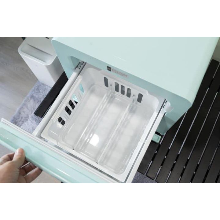 Tủ lạnh mini Olly 24L cửa kéo đựng mỹ phẩm, đồ uống, thực phẩm chức năng, hàng Hàn