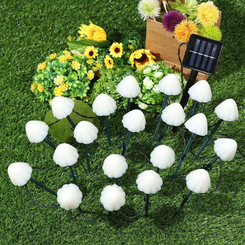 GOGOUP Đèn LED Năng Lượng Mặt Trời Hình Nấm Trang Trí Sân Vườn