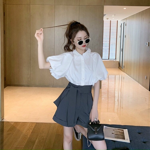 Áo sơ mi tay phồng siêu xinh