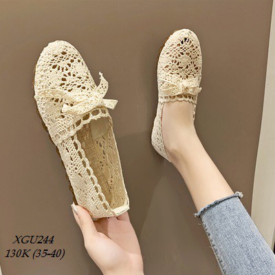 XGU244 Giày ren nữ phong cách vintage | BigBuy360 - bigbuy360.vn