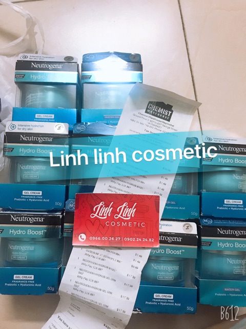 [Có Bill] Kem dưỡng ẩm Neutrogena Hydro Boost Aqua Gel / Neutrogena Hydro Boost Water-Gel