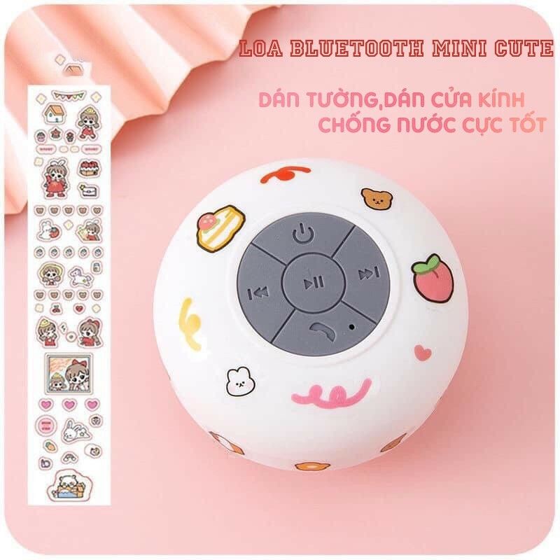 Loa Bluetooth Không Dây Chống Nước Tặng Kèm Sticker Dễ Thương