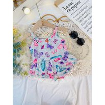 Bộ cotton mềm mát 2 dây siêu yêu cho bé gái (hàng xuất dư)