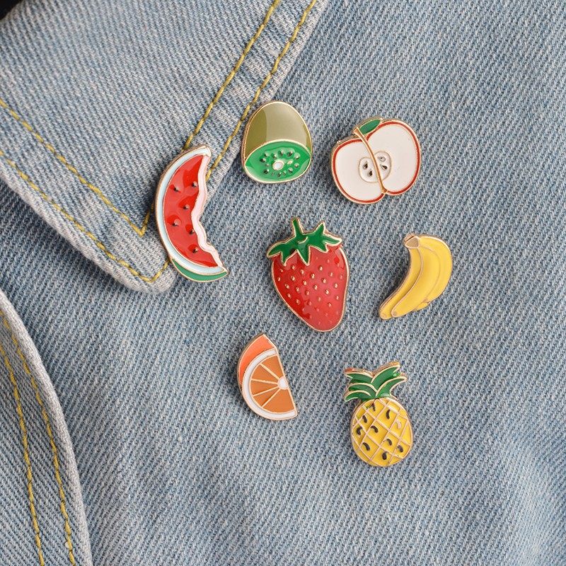 Enamel Pins Collar Badge Fruit Brooch Lapel Pin