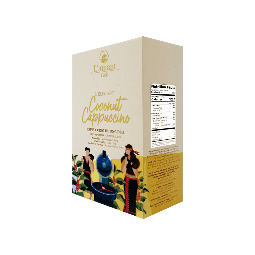 L'AMANT CAFÉ HÒA TAN COCONUT CAPPUCCINO 300G