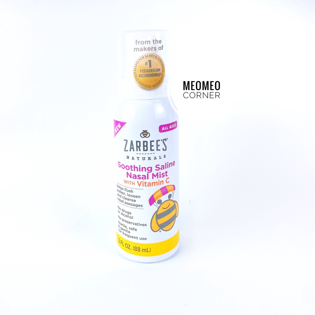 Xịt mũi lô hội Zarbee Mỹ 88ml cho bé Zarbees / Zarbee's