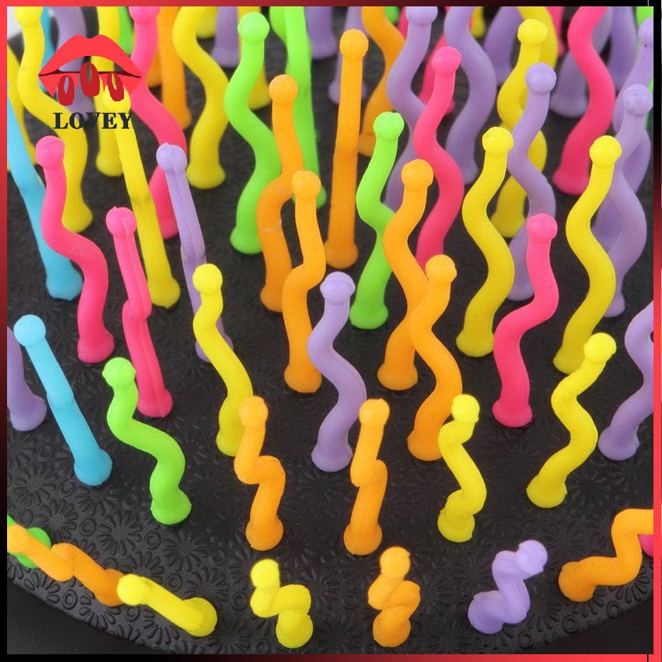 Lược chải tóc tích hợp gương soi chống tĩnh điện massage da đầu màu sắc cầu vồng