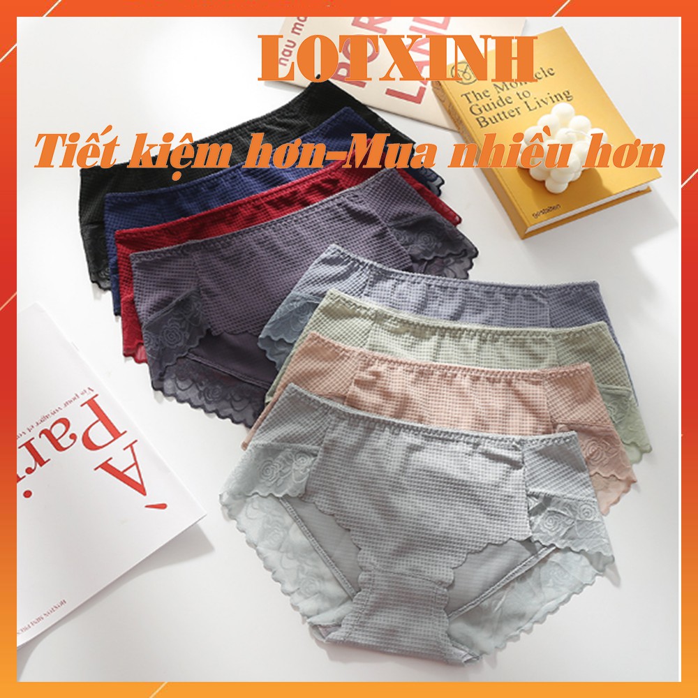 [SET 3] Quần lót nữ thun lạnh đúc su Cao Cấp Không Viền, Không Đường May, Thoáng Mát, Kháng Khuẩn LOTNU18