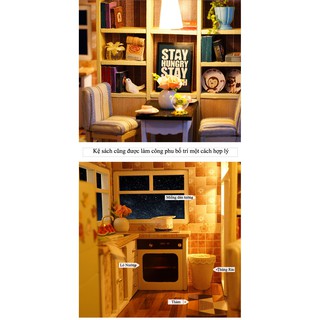 Mô hình nhà gỗ DIY căn phòng mô ước
