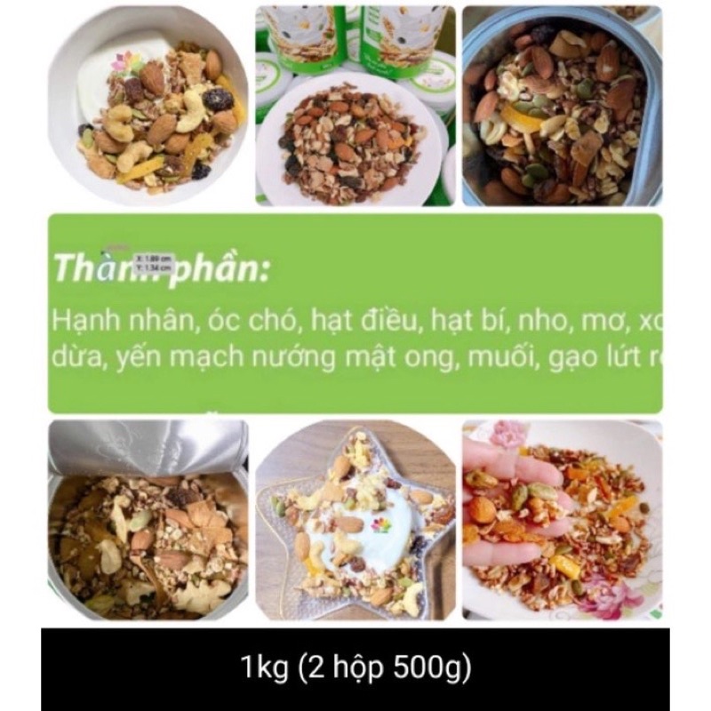 Ngũ Cốc Granola Ăn Kiêng Siêu Hạt Min Min 500gr