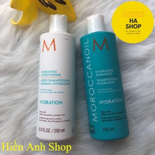Bộ Dầu Gội-Xả Dưỡng Ẩm Moroccanoil Hydration Của Israel 250ml*2
