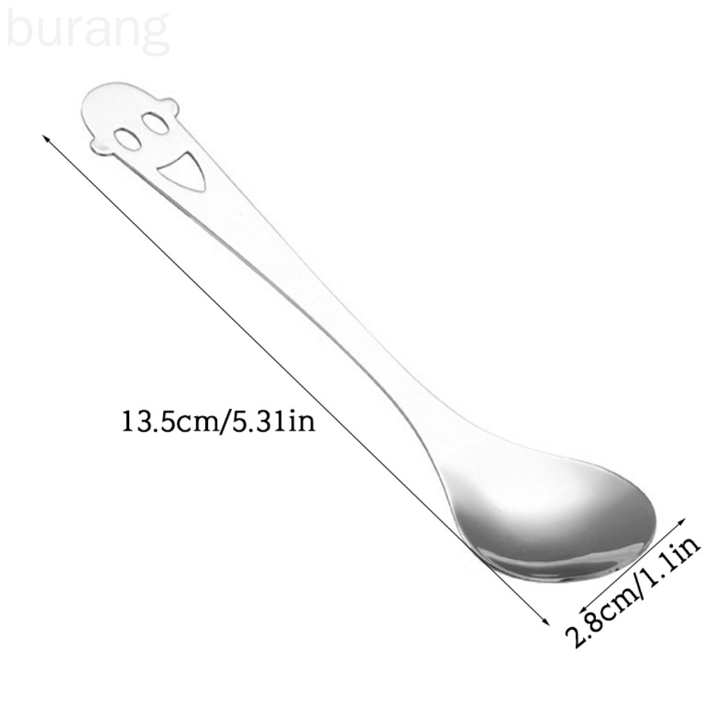 Muỗng cà phê/ Nĩa cán dài bằng thép không gỉ