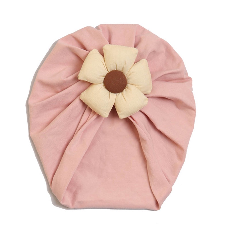 Mũ Turban In Hoa Màu Sắc Dễ Thương Thời Trang Mùa Hè Thoáng Khí Co Giãn Cho Bé