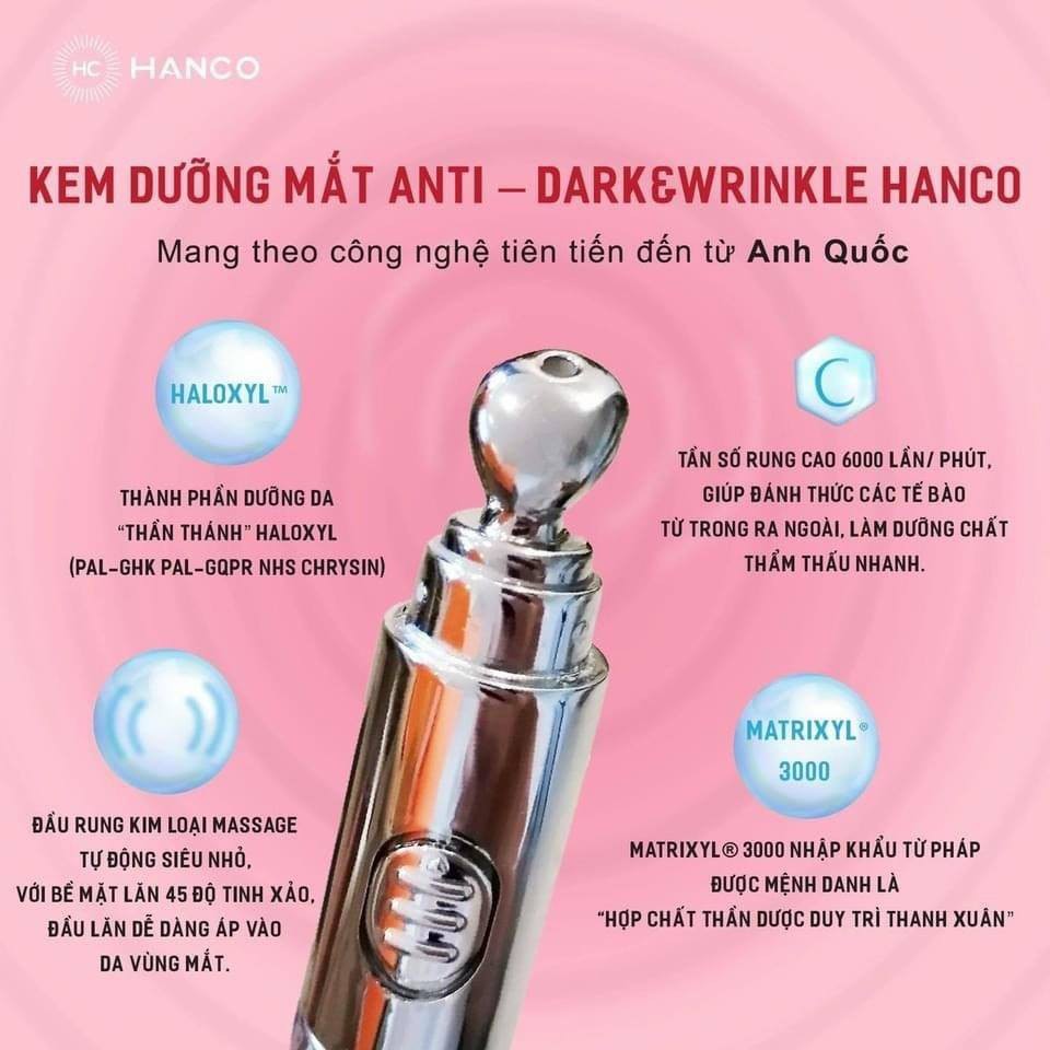 KEM DƯỠNG MẮT HANCO CHÍNH HÃNG - NGƯỜI BẠN ĐỒNG HÀNH KHÔNG THỂ THIẾU CỦA PHÁI ĐẸP - 7878