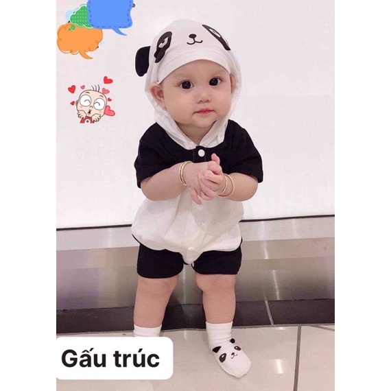 Đồ bộ cho bé - Bộ BODY Thú Cưng cộc tay cho bé trai và bé gái