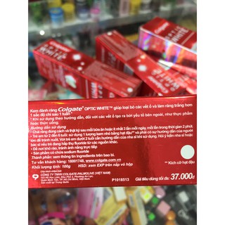 Kem đánh răng Colgate Optic White 100g