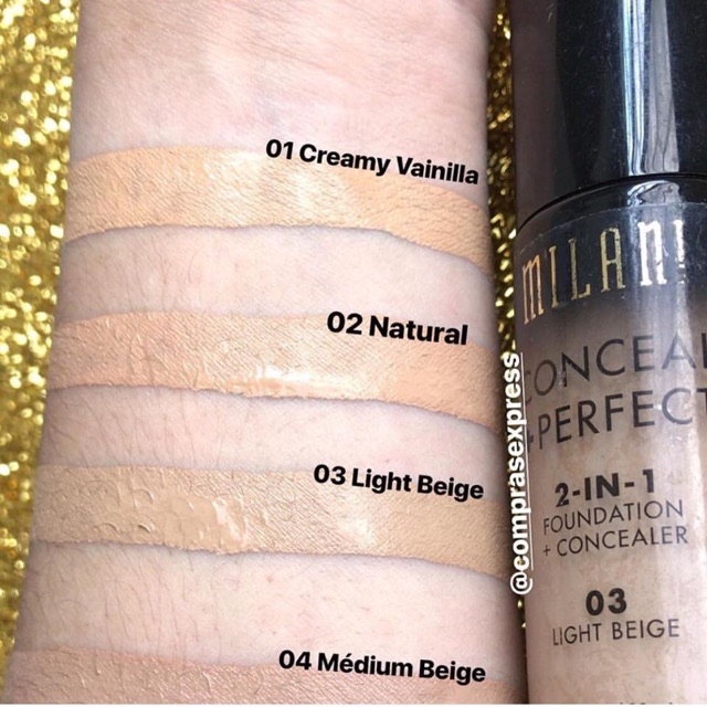 Kem nền MILANI Conceal + Perfect 2-in-1 | BigBuy360 - bigbuy360.vn