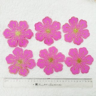 Combo 6 bông hoa đào xốp 10,5cm trang trí Tết