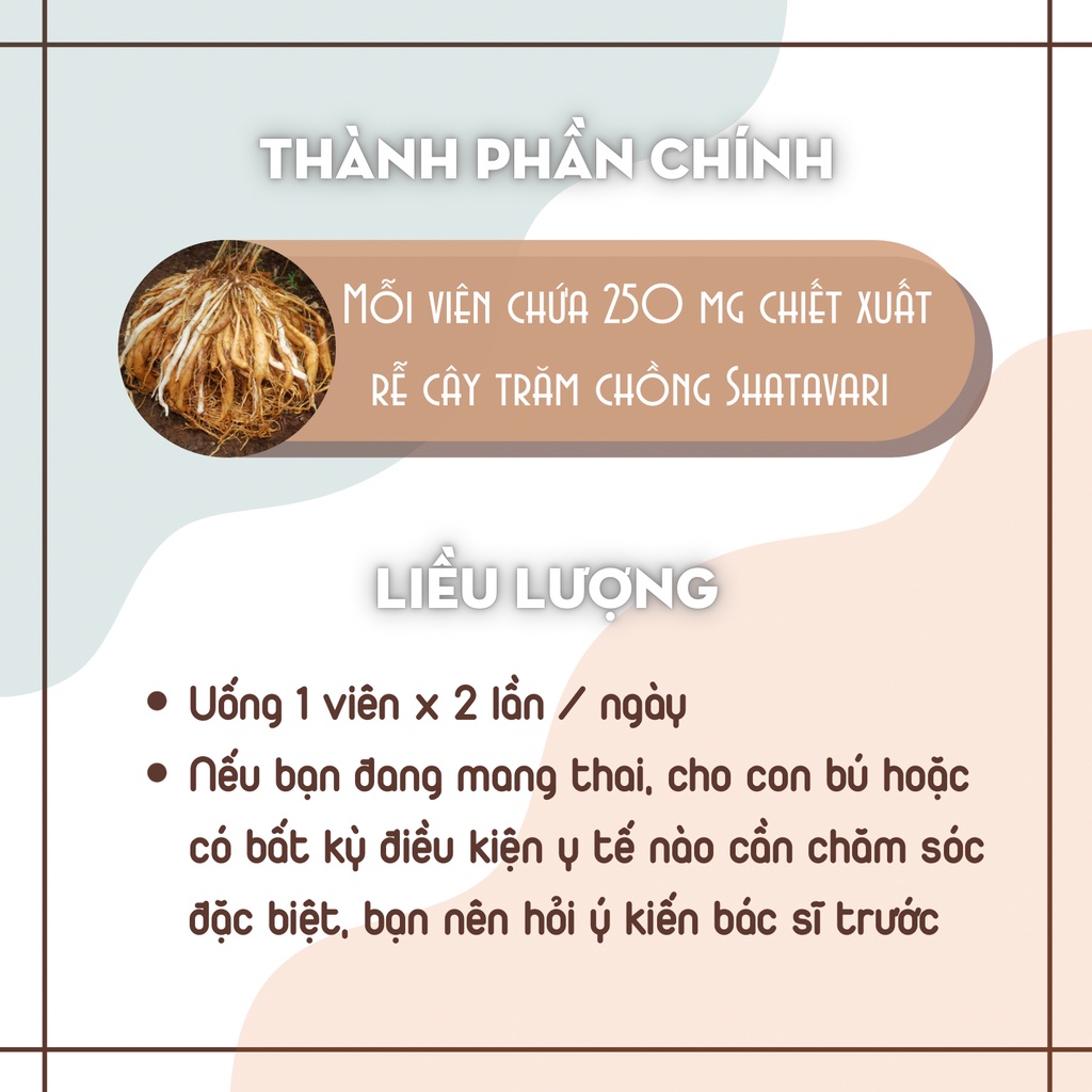 Shatavari Himalaya 60v Viên Uống Cân Bằng Nội Tiết Tố Nữ Xuất Xứ Ấn Độ Namaste Lê Bằng Vân