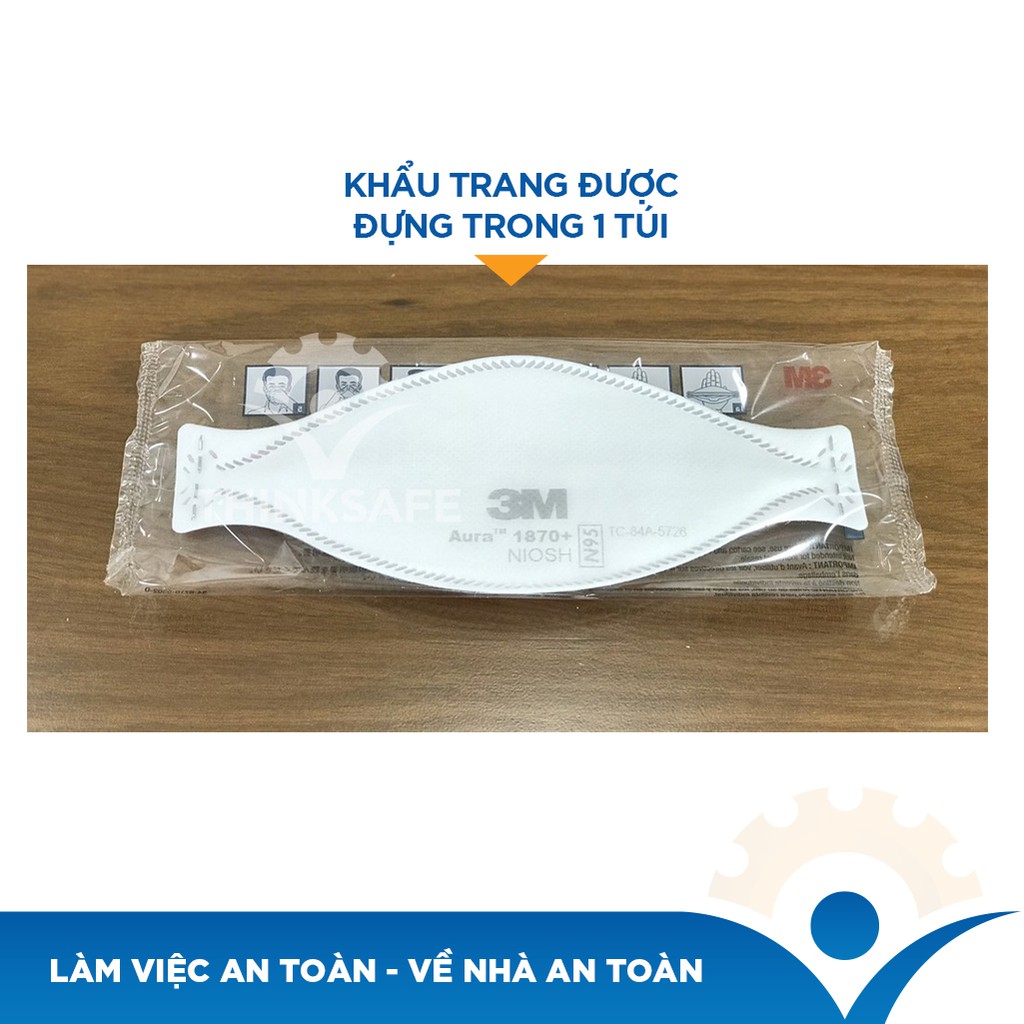 Khẩu trang N95 3M 1870+ dùng trong phẩu thuật đạt chuẩn N95 và P2, chống bụi, phòng độc, phòng dịch - Bảo Hộ thinksafe