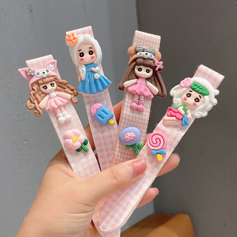 Dây Cột Tóc Họa Tiết Hoa Bướm Dễ Thương Phong Cách Hàn Quốc Cho Bé Gái