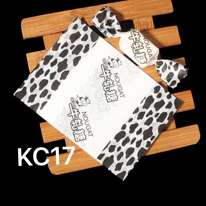 Giấy gói kẹo socola/Nougat Bò sữa đen KC17 - 500c