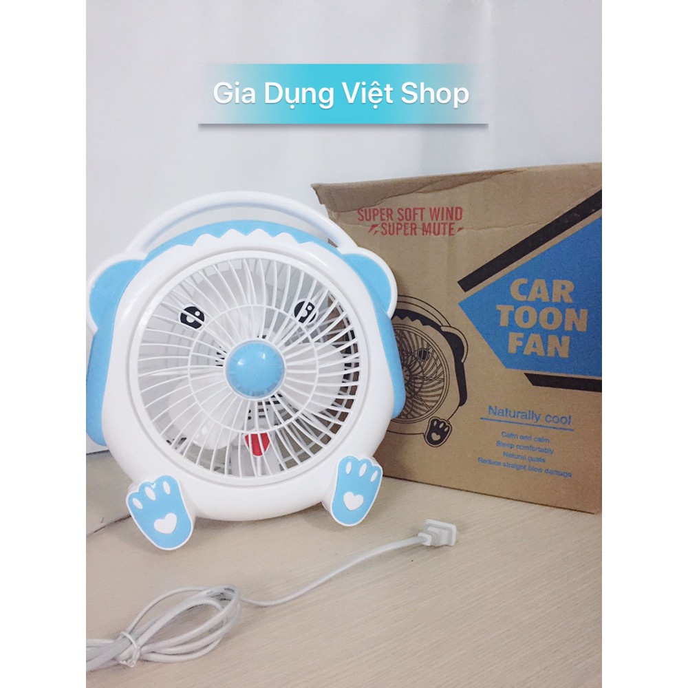 Quạt Mini Để Bàn Cartoon Fan Minion Vàng Siêu Dễ Thương