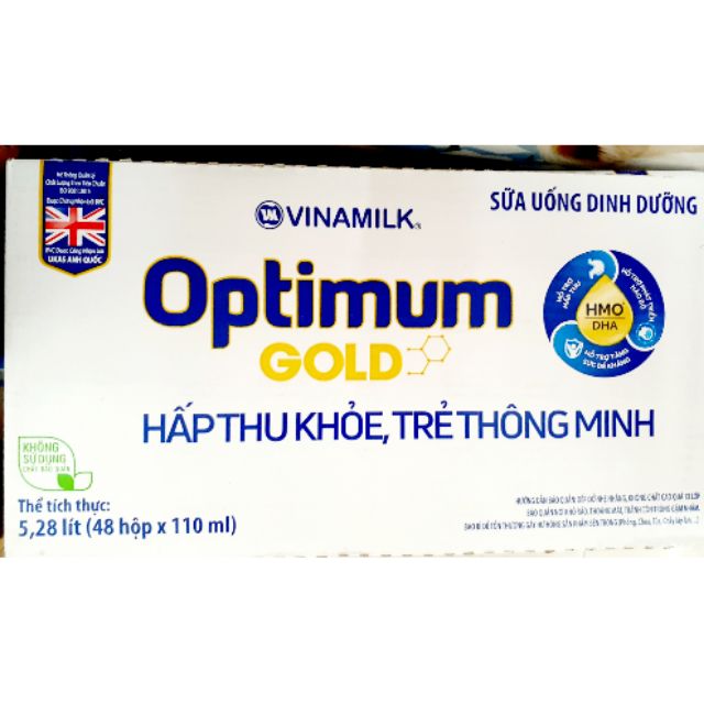 1/2 Thùng Sữa Optimum Gold pha sẵn 48 hộp 110ml