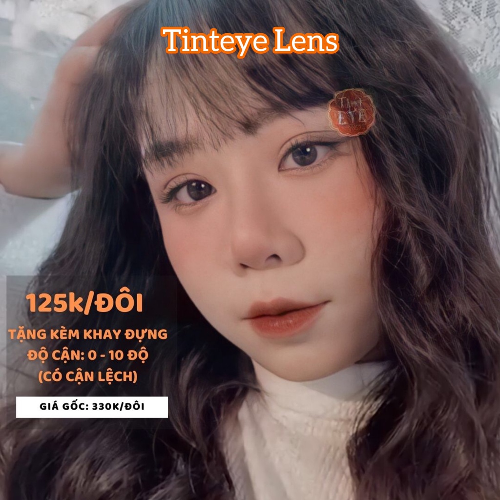 Kính Áp Tròng Tinteye Natural Gray TA - 409 Full 0 - 10 độ