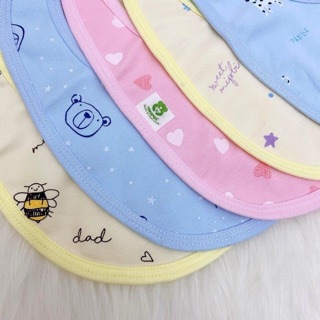 Set 3 yếm tròn sơ sinh Mipbi
