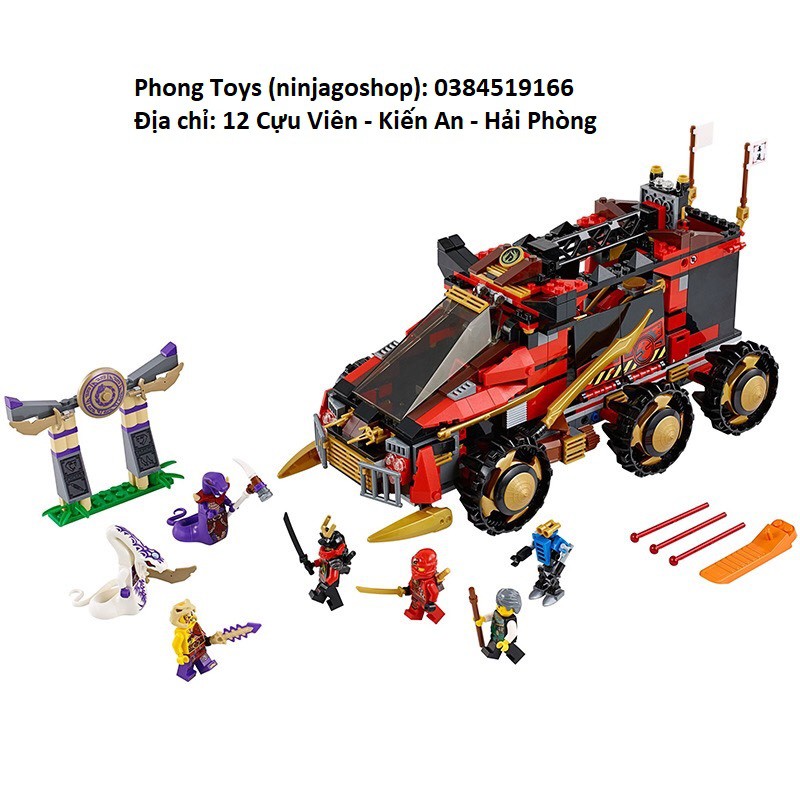 Lắp ráp xếp hình Lego ninjago 70750 Bela 10325 : Siêu Xe Tác Chiến DBX siêu to 755 chi tiết