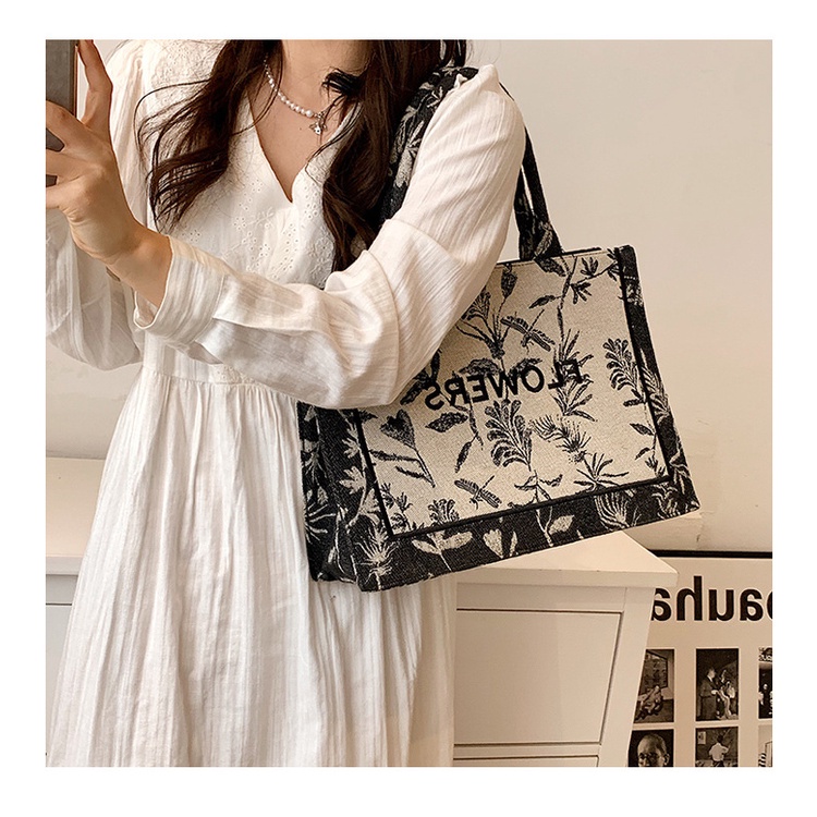 Túi đeo chéo JASMIN NOIR vải canvas thiết kế đơn giản thời trang cho nữ