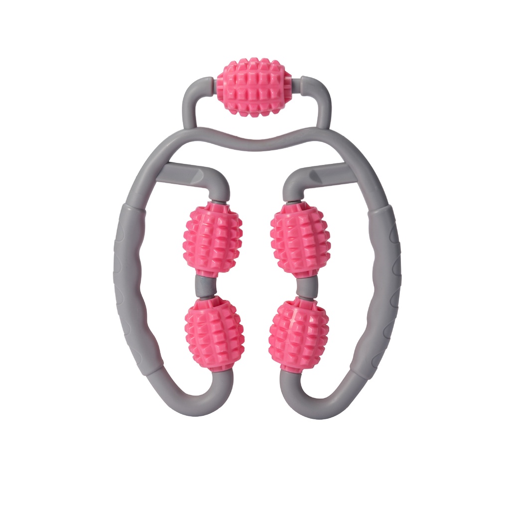 Con Lăn Massage Cơ Bắp Chữ U 5 và 11 Bánh Tiện Lợi, Dùng Tập Yoga, Có Thể Mở Rộng 60CM Giúp Thư Giản, Thon Cơ