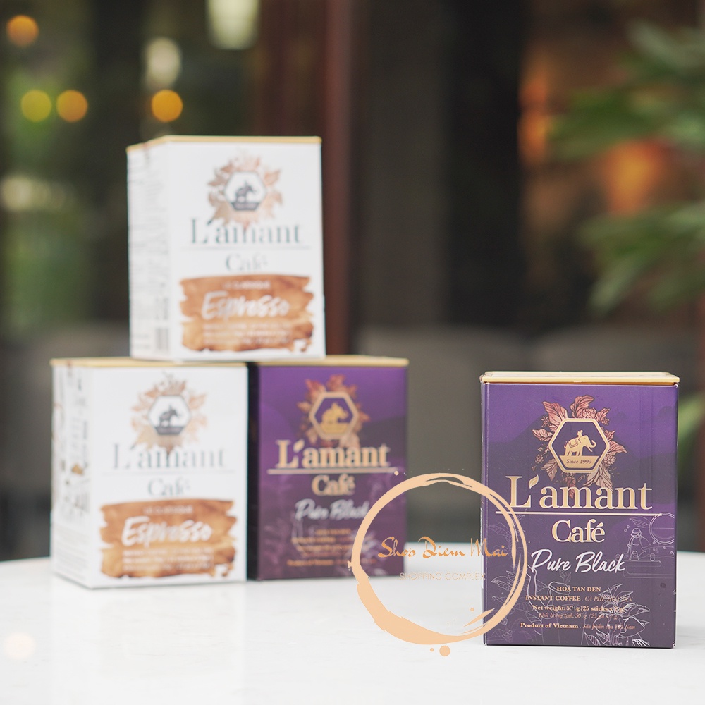 Xả Hàng - Cà phê hòa tan L'amant Cafe LE CLASSIQUE Espresso (Hộp 22 gói)