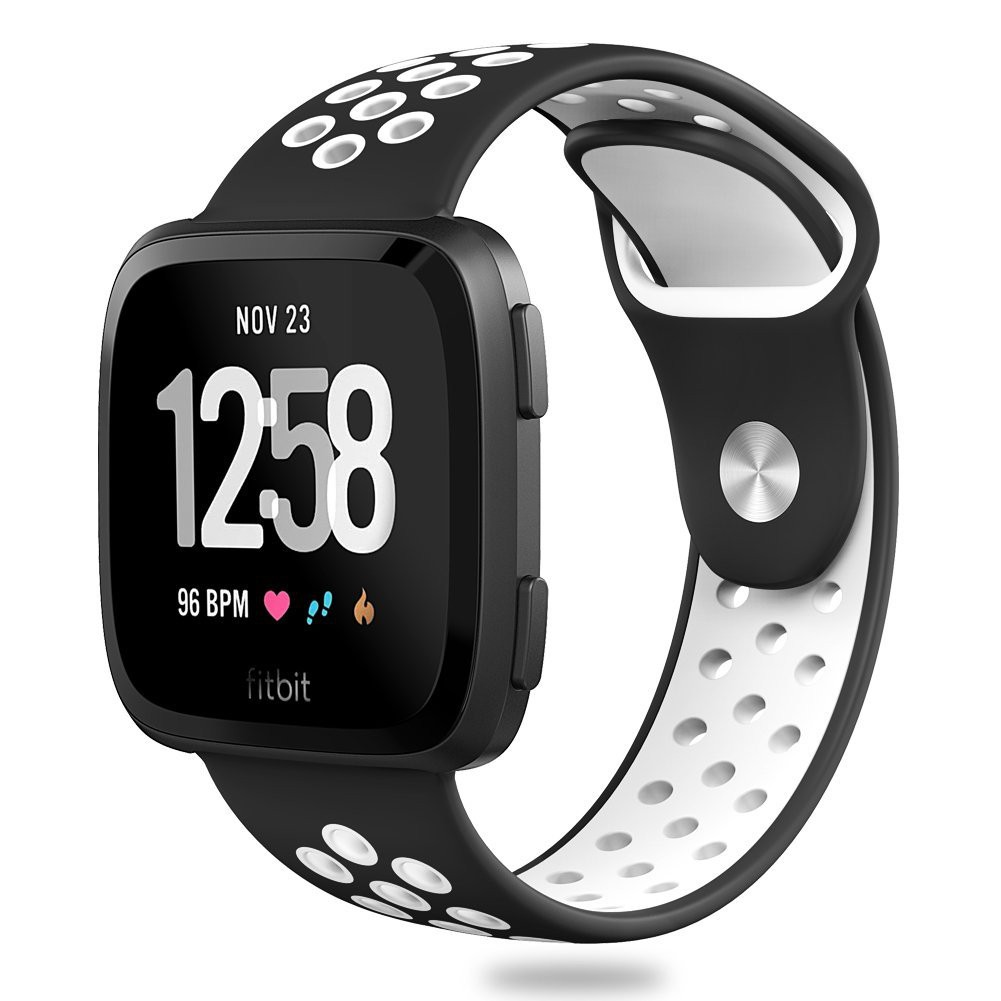 Dây Đeo Thay Thế Chất Liệu Silicon Màu Trơn Cho Fitbit Versa / Versa 2 / Versa Lite