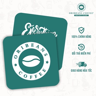 Đế lót ly cà phê ORIBEANS, miếng lót ly, lót cốc chống trượt, bằng giấy ép cao cấp, bảo vệ môi trường, tiện lợi, an toàn