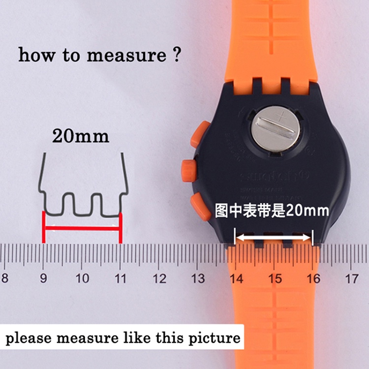 Dây Đeo Đồng Hồ SWATCH 16mm 17mm 19mm Bằng PVC Cao Su Mềm Chống Thấm Nước
