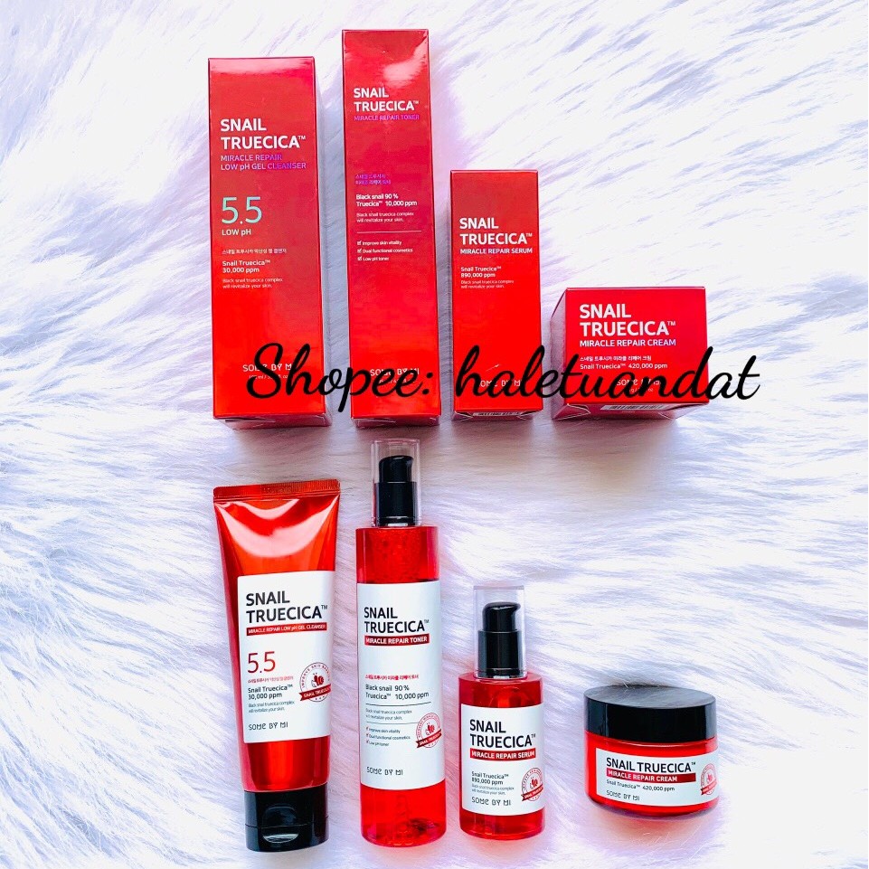 Bộ Chăm Sóc Da Mặt Some By Mi Snail Truecica Miracle Repair