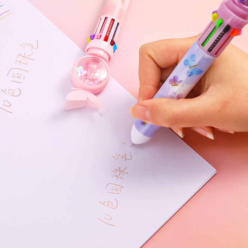 Bút Bi Hình Bướm 10 Màu Sắc