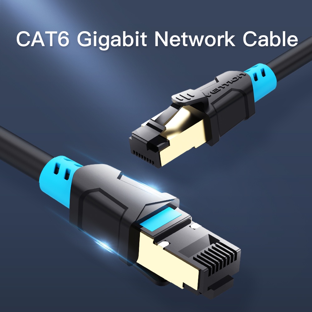 Dây cáp mạng Cat6 SFTP Vention chống nhiễu, bấm sẵn 2 đầu
