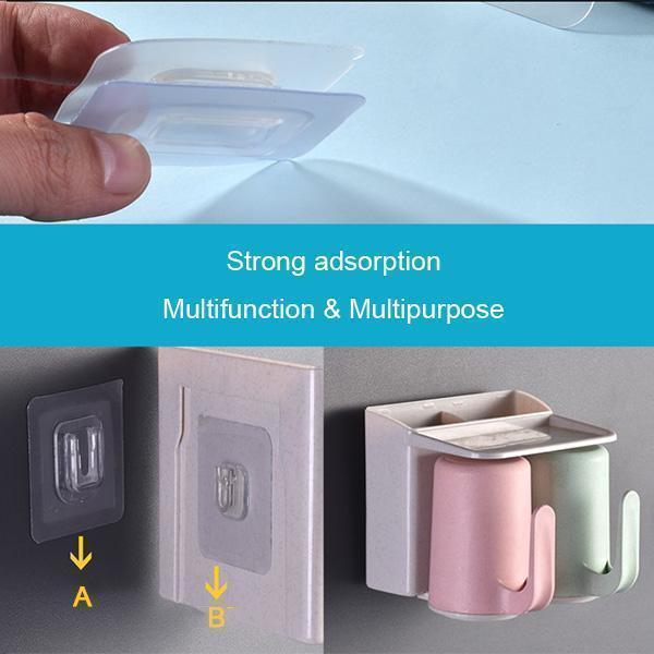 Set 5 Cặp Móc Treo Đồ Dán Tường Tự Dính Chống Nước Chống Dầu Cho Nhà Bếp Nhà Tắm