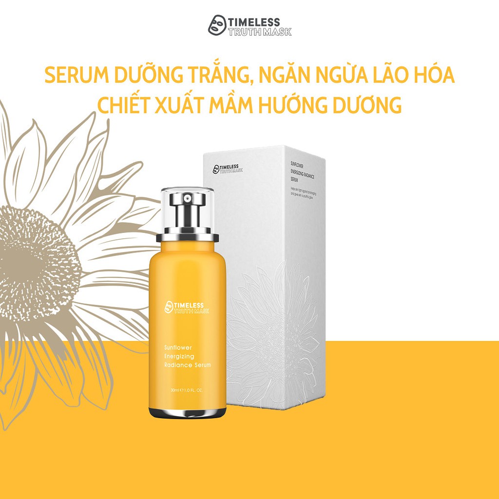 Serum chống lão hoá và trắng da chiết xuất mầm Hoa Hướng Dương Timeless Truth Mask - Sunflower (30ml)