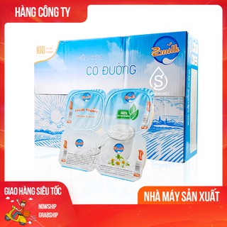 [Mẫu Mới] Sữa Chua Ba Vì Có Đường Thùng 48 Hộp