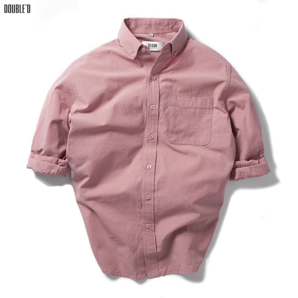 Áo sơ mi nam DOUBLE'D tay dài trơn SEP00 | BigBuy360 - bigbuy360.vn